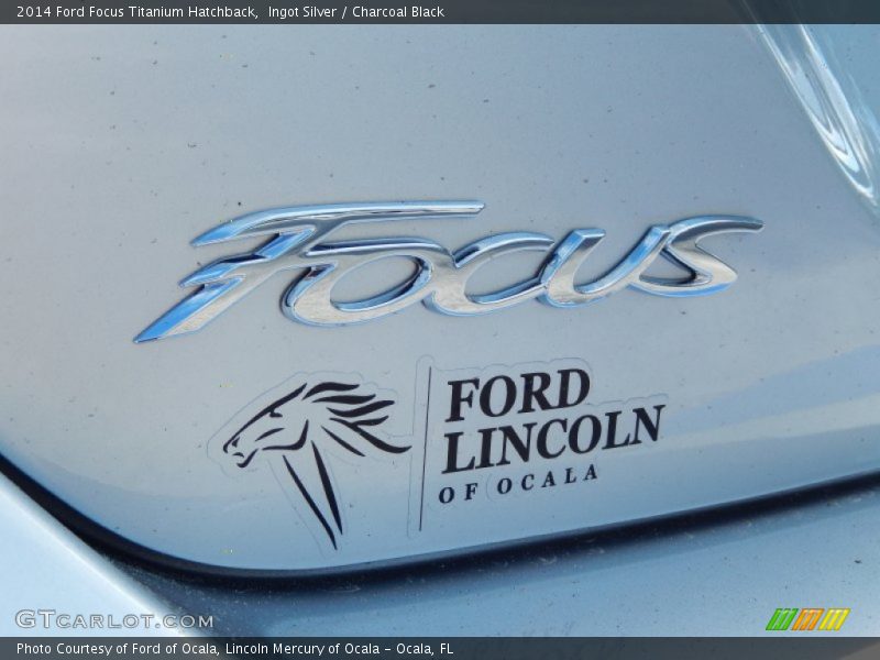 Ingot Silver / Charcoal Black 2014 Ford Focus Titanium Hatchback