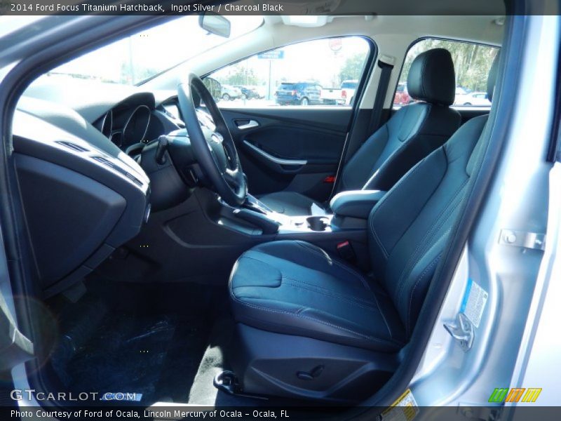 Ingot Silver / Charcoal Black 2014 Ford Focus Titanium Hatchback