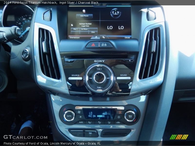 Ingot Silver / Charcoal Black 2014 Ford Focus Titanium Hatchback