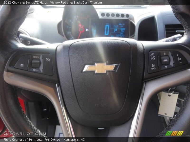 Victory Red / Jet Black/Dark Titanium 2012 Chevrolet Sonic LTZ Hatch