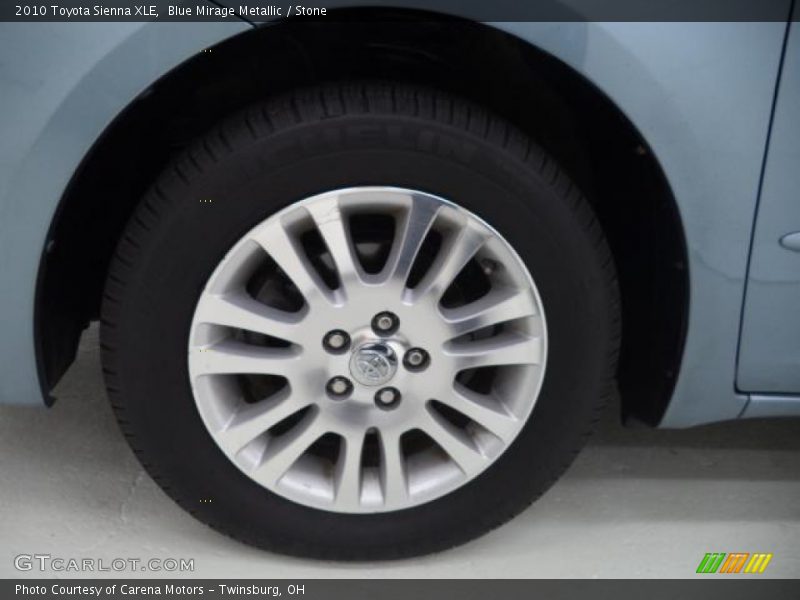 Blue Mirage Metallic / Stone 2010 Toyota Sienna XLE