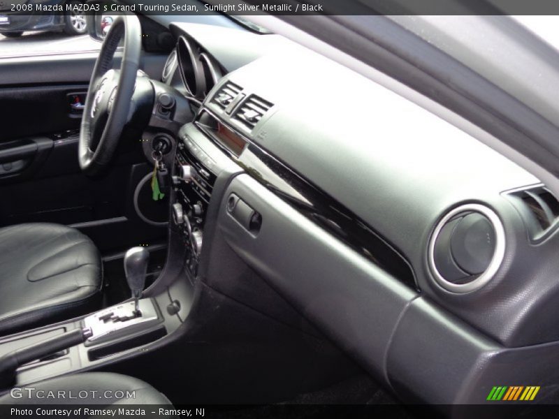 Sunlight Silver Metallic / Black 2008 Mazda MAZDA3 s Grand Touring Sedan