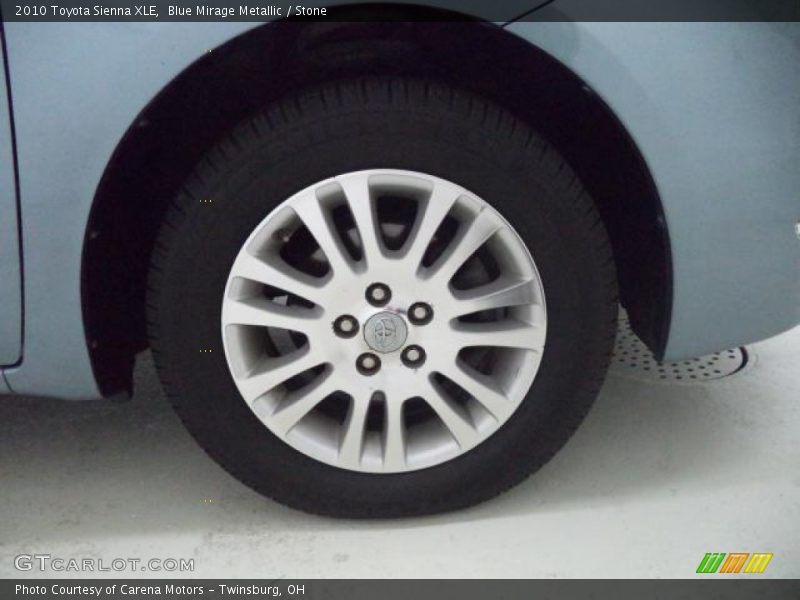 Blue Mirage Metallic / Stone 2010 Toyota Sienna XLE