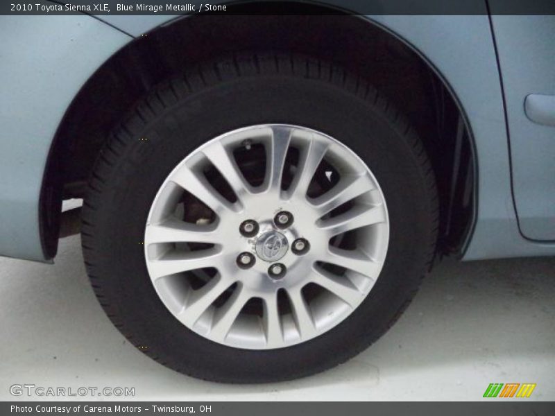 Blue Mirage Metallic / Stone 2010 Toyota Sienna XLE