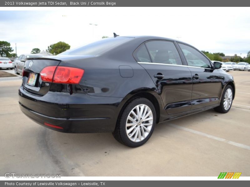Black Uni / Cornsilk Beige 2013 Volkswagen Jetta TDI Sedan