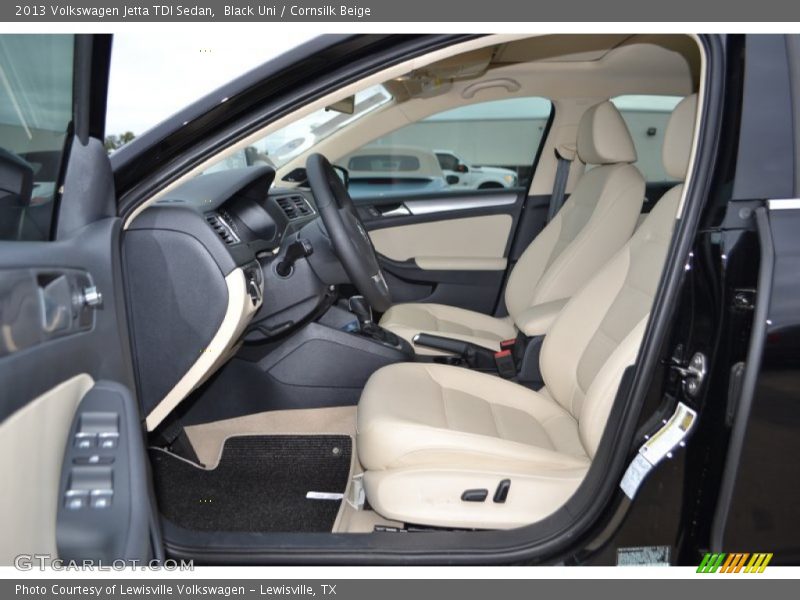 Black Uni / Cornsilk Beige 2013 Volkswagen Jetta TDI Sedan