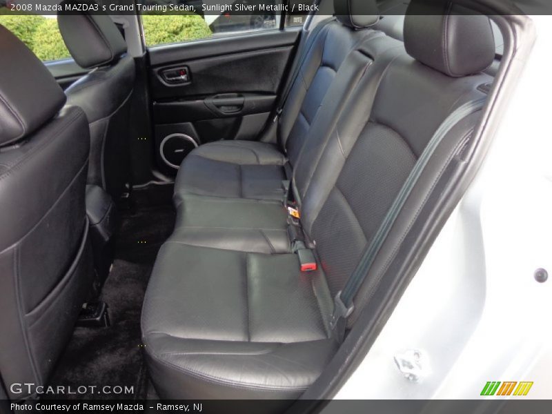 Sunlight Silver Metallic / Black 2008 Mazda MAZDA3 s Grand Touring Sedan