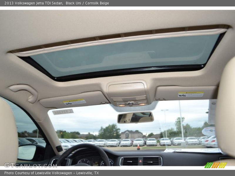 Black Uni / Cornsilk Beige 2013 Volkswagen Jetta TDI Sedan