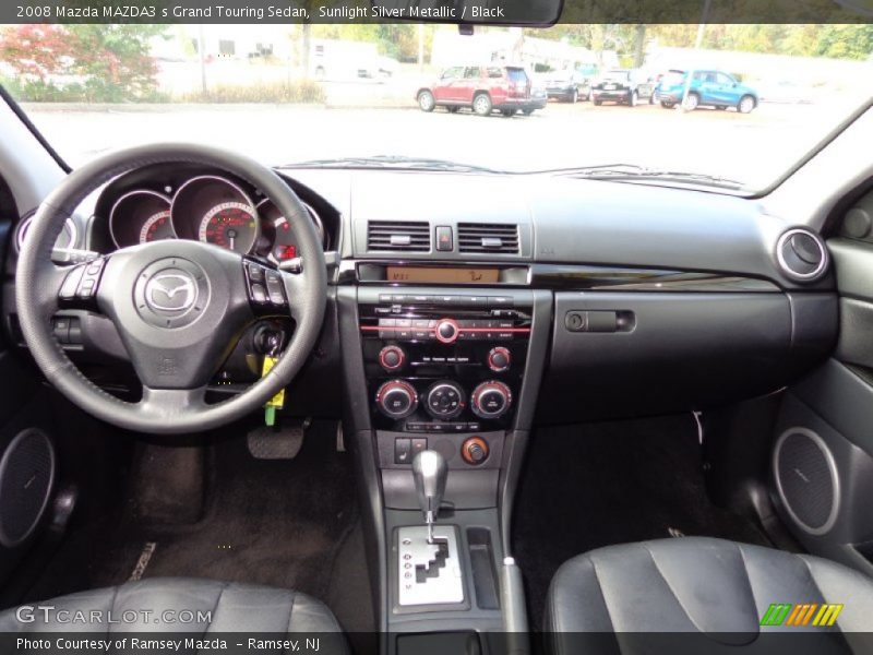Sunlight Silver Metallic / Black 2008 Mazda MAZDA3 s Grand Touring Sedan