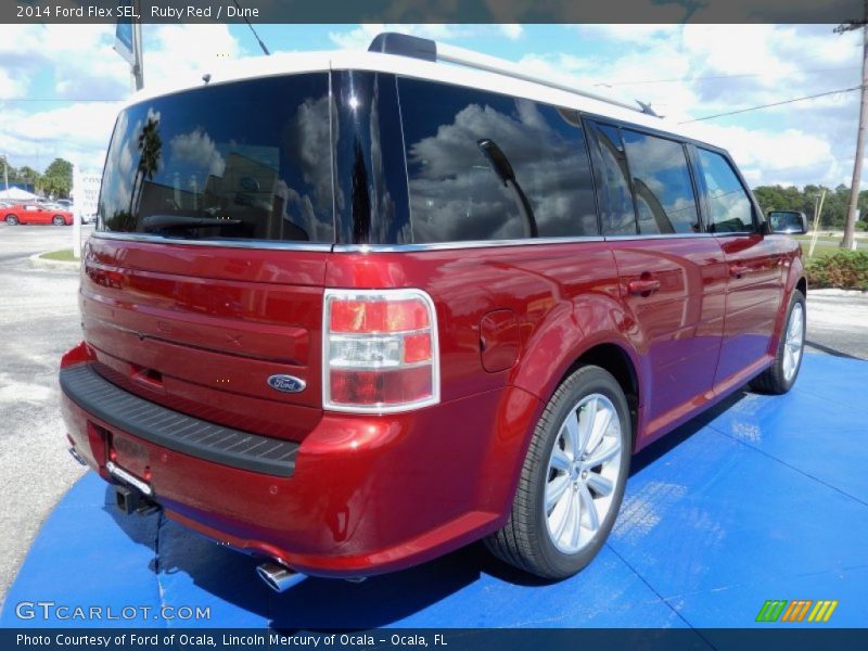 Ruby Red / Dune 2014 Ford Flex SEL