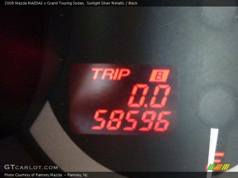 Sunlight Silver Metallic / Black 2008 Mazda MAZDA3 s Grand Touring Sedan
