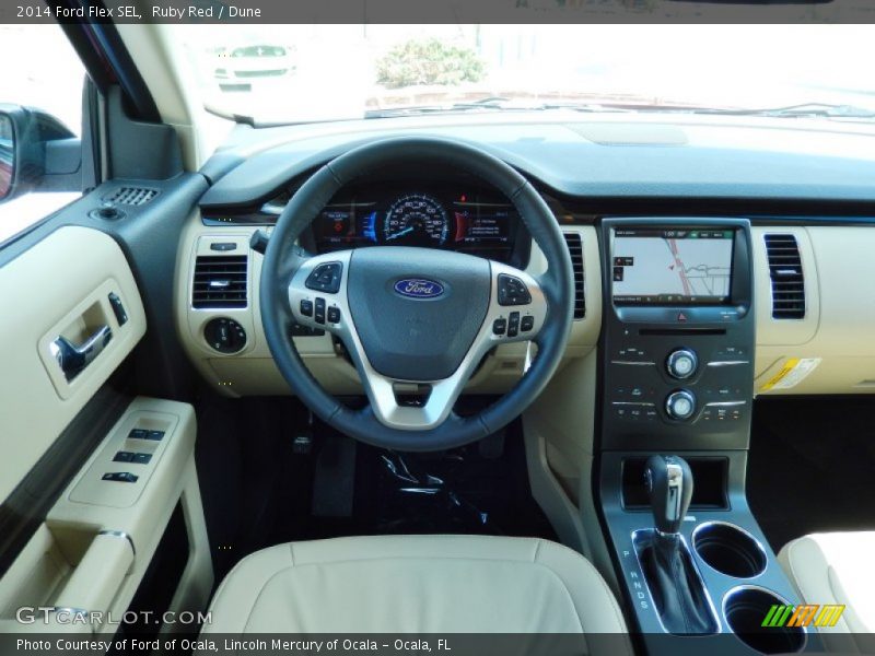 Ruby Red / Dune 2014 Ford Flex SEL