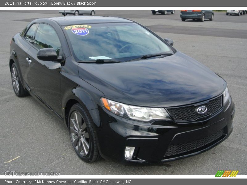Ebony Black / Black Sport 2011 Kia Forte Koup SX