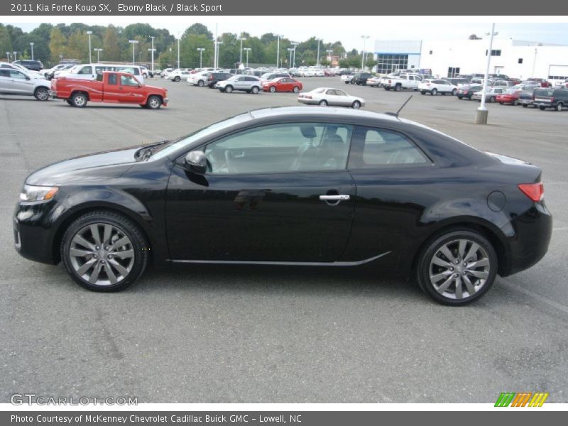 Ebony Black / Black Sport 2011 Kia Forte Koup SX