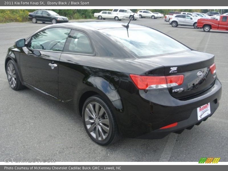 Ebony Black / Black Sport 2011 Kia Forte Koup SX