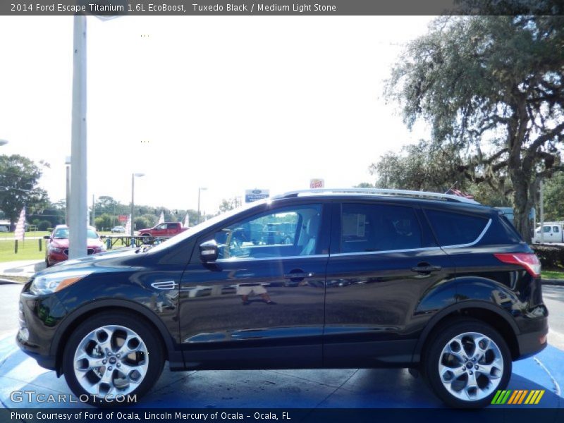 Tuxedo Black / Medium Light Stone 2014 Ford Escape Titanium 1.6L EcoBoost