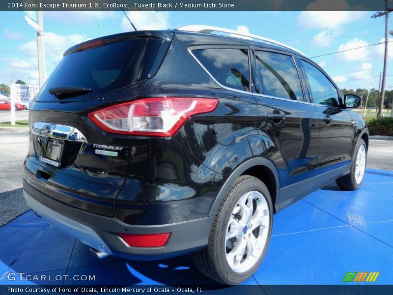 Tuxedo Black / Medium Light Stone 2014 Ford Escape Titanium 1.6L EcoBoost