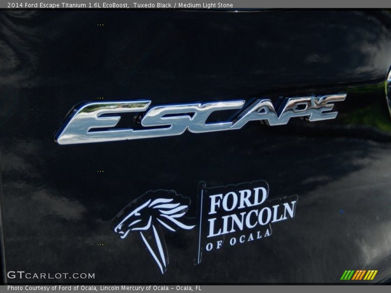 Tuxedo Black / Medium Light Stone 2014 Ford Escape Titanium 1.6L EcoBoost