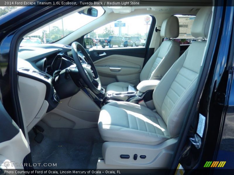 Tuxedo Black / Medium Light Stone 2014 Ford Escape Titanium 1.6L EcoBoost