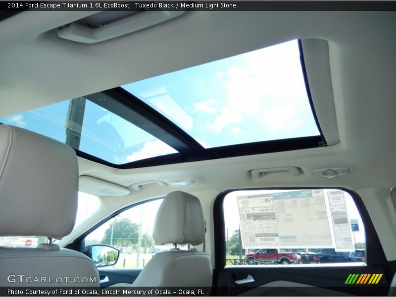 Tuxedo Black / Medium Light Stone 2014 Ford Escape Titanium 1.6L EcoBoost