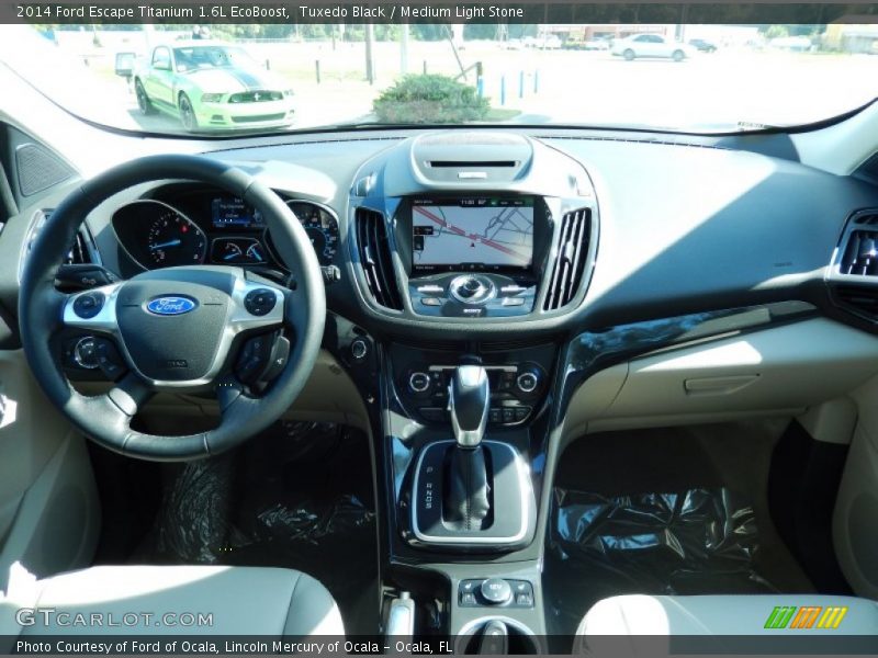Tuxedo Black / Medium Light Stone 2014 Ford Escape Titanium 1.6L EcoBoost