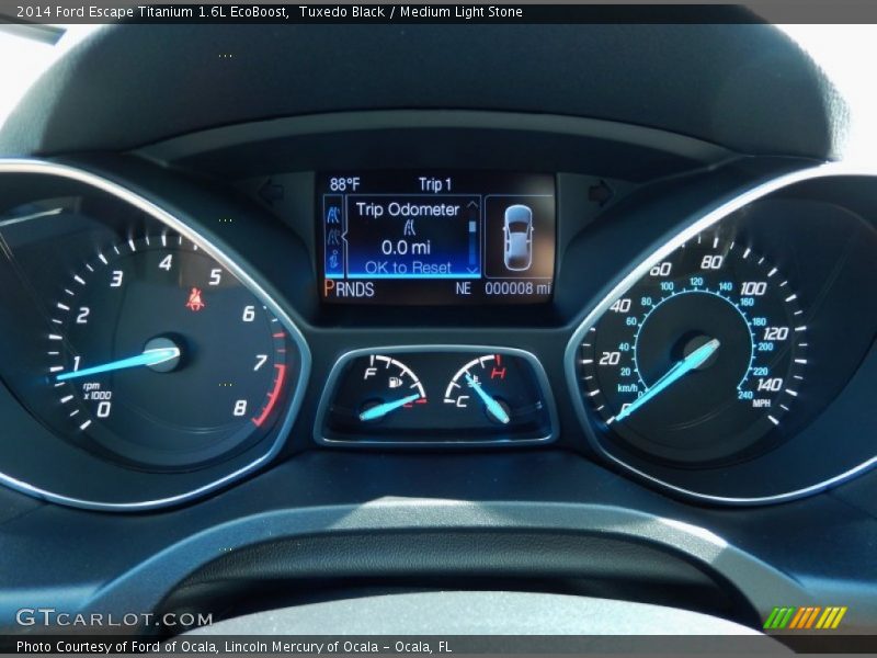 Tuxedo Black / Medium Light Stone 2014 Ford Escape Titanium 1.6L EcoBoost
