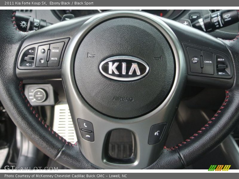 Ebony Black / Black Sport 2011 Kia Forte Koup SX