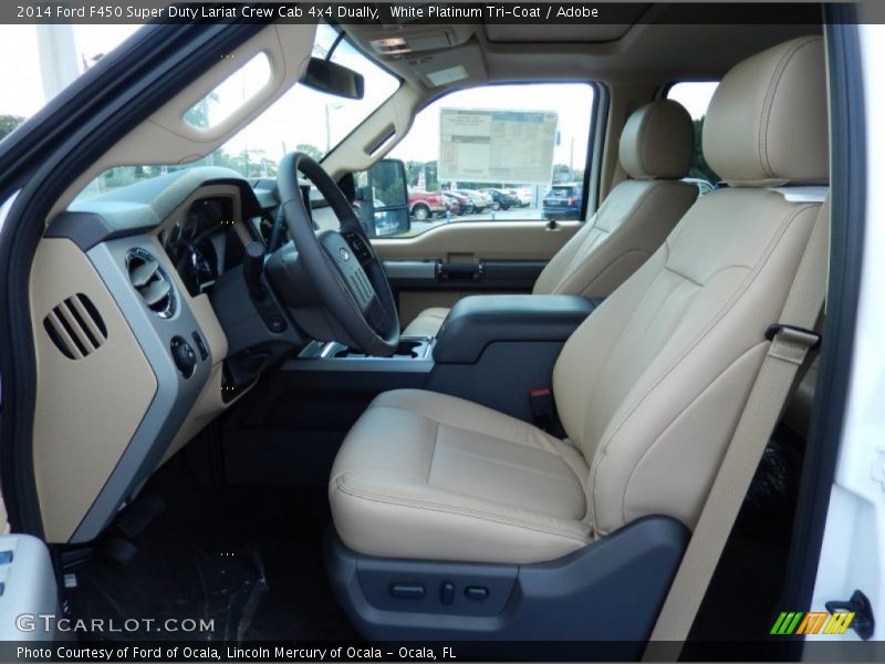 Front Seat of 2014 F450 Super Duty Lariat Crew Cab 4x4 Dually