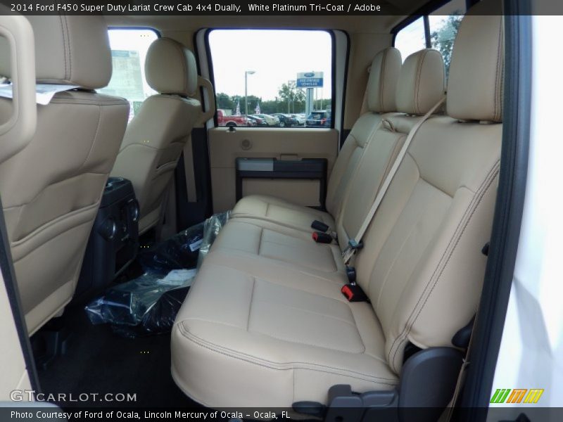 Rear Seat of 2014 F450 Super Duty Lariat Crew Cab 4x4 Dually