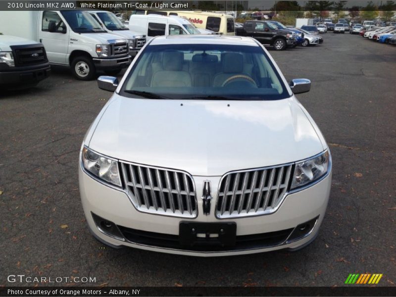 White Platinum Tri-Coat / Light Camel 2010 Lincoln MKZ AWD