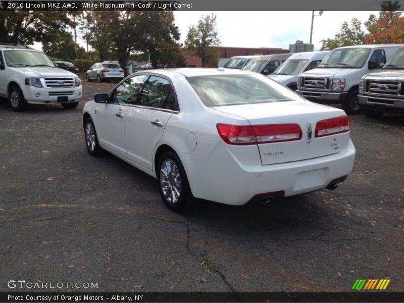 White Platinum Tri-Coat / Light Camel 2010 Lincoln MKZ AWD