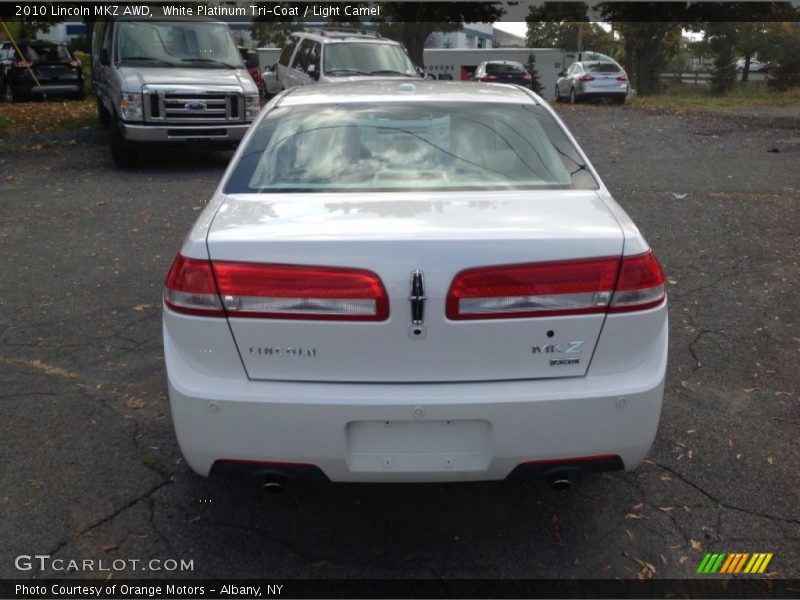 White Platinum Tri-Coat / Light Camel 2010 Lincoln MKZ AWD