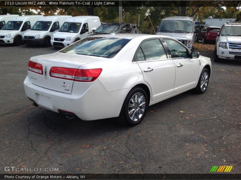 White Platinum Tri-Coat / Light Camel 2010 Lincoln MKZ AWD