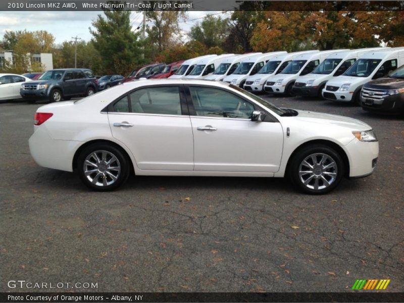 White Platinum Tri-Coat / Light Camel 2010 Lincoln MKZ AWD