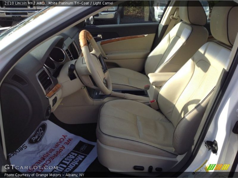 White Platinum Tri-Coat / Light Camel 2010 Lincoln MKZ AWD