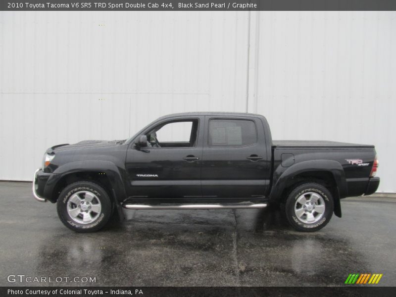 Black Sand Pearl / Graphite 2010 Toyota Tacoma V6 SR5 TRD Sport Double Cab 4x4
