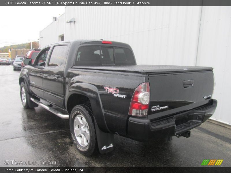 Black Sand Pearl / Graphite 2010 Toyota Tacoma V6 SR5 TRD Sport Double Cab 4x4