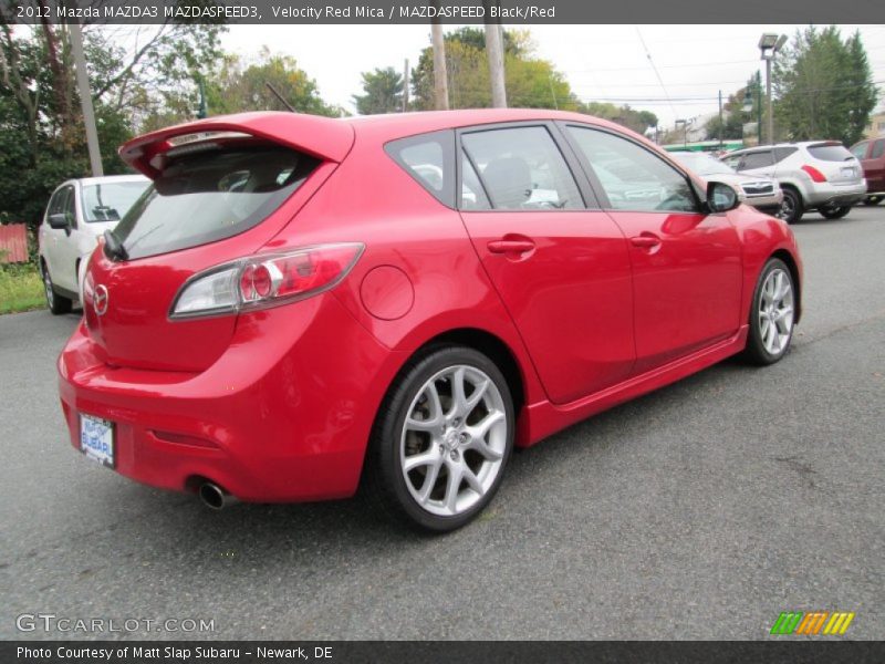 Velocity Red Mica / MAZDASPEED Black/Red 2012 Mazda MAZDA3 MAZDASPEED3