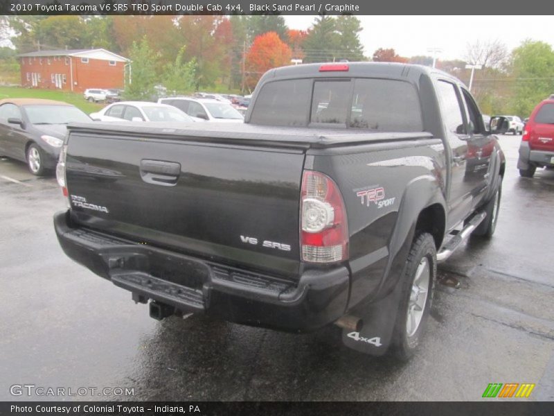 Black Sand Pearl / Graphite 2010 Toyota Tacoma V6 SR5 TRD Sport Double Cab 4x4