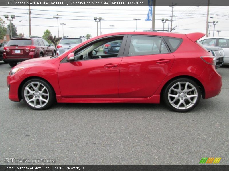 Velocity Red Mica / MAZDASPEED Black/Red 2012 Mazda MAZDA3 MAZDASPEED3