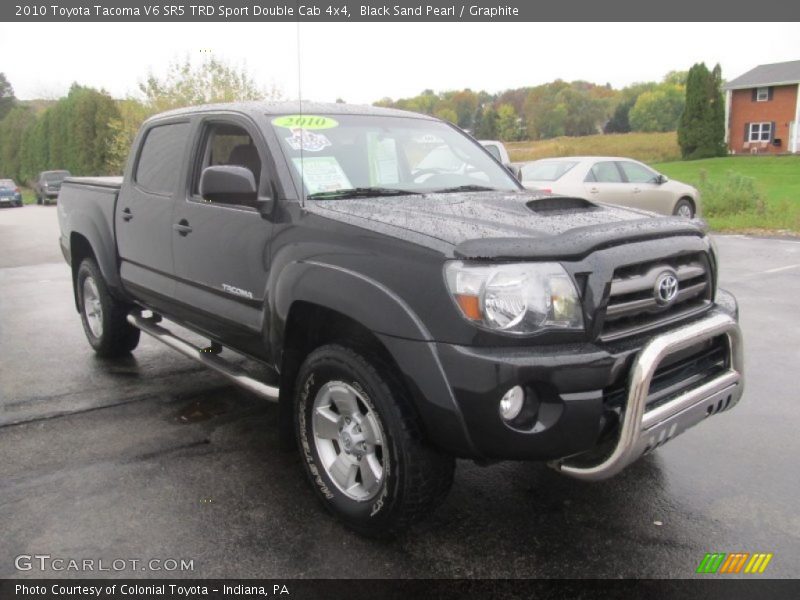 Black Sand Pearl / Graphite 2010 Toyota Tacoma V6 SR5 TRD Sport Double Cab 4x4