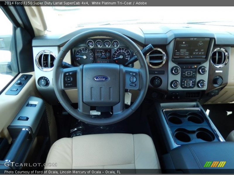 Dashboard of 2014 F350 Super Duty Lariat SuperCab 4x4