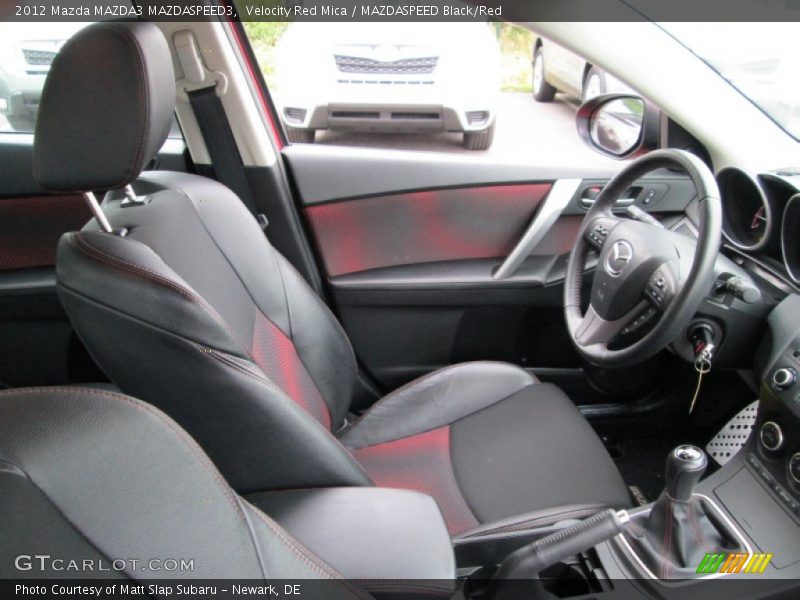 Velocity Red Mica / MAZDASPEED Black/Red 2012 Mazda MAZDA3 MAZDASPEED3