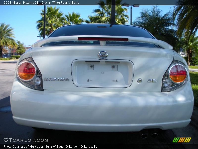 Glacier White Pearl / Blond 2003 Nissan Maxima SE