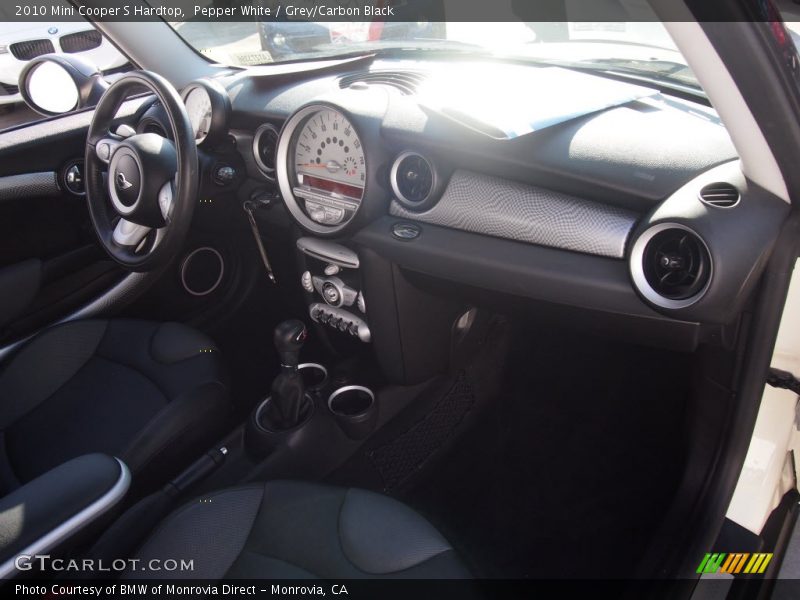 Pepper White / Grey/Carbon Black 2010 Mini Cooper S Hardtop