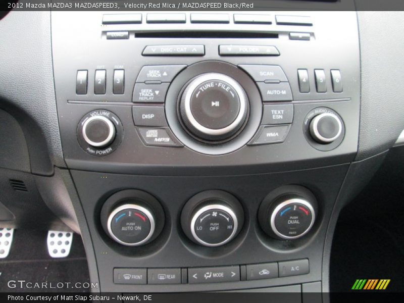 Controls of 2012 MAZDA3 MAZDASPEED3