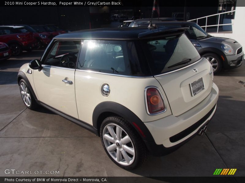 Pepper White / Grey/Carbon Black 2010 Mini Cooper S Hardtop