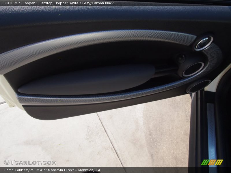Pepper White / Grey/Carbon Black 2010 Mini Cooper S Hardtop