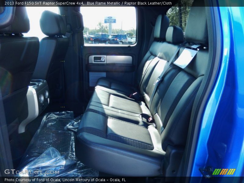 Blue Flame Metallic / Raptor Black Leather/Cloth 2013 Ford F150 SVT Raptor SuperCrew 4x4