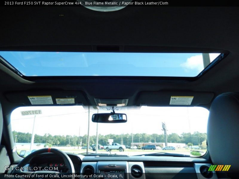 Blue Flame Metallic / Raptor Black Leather/Cloth 2013 Ford F150 SVT Raptor SuperCrew 4x4